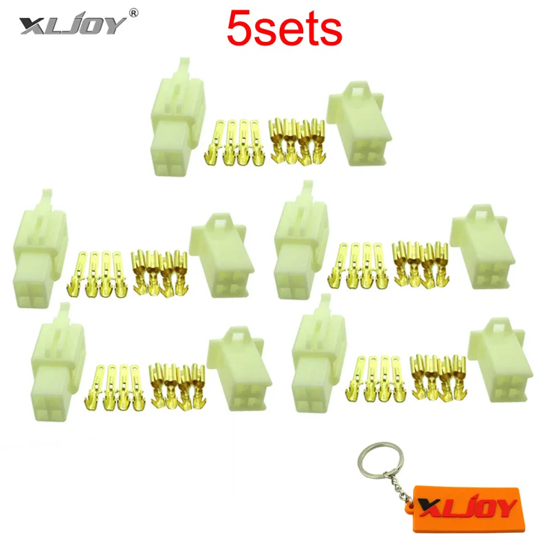 XLJOY 4 Pins Electrical Wire Connector Terminal Harness Plug Socket For Pit Dirt Pocket Mini Bike Go Kart ATV Scooter Motorcycle |