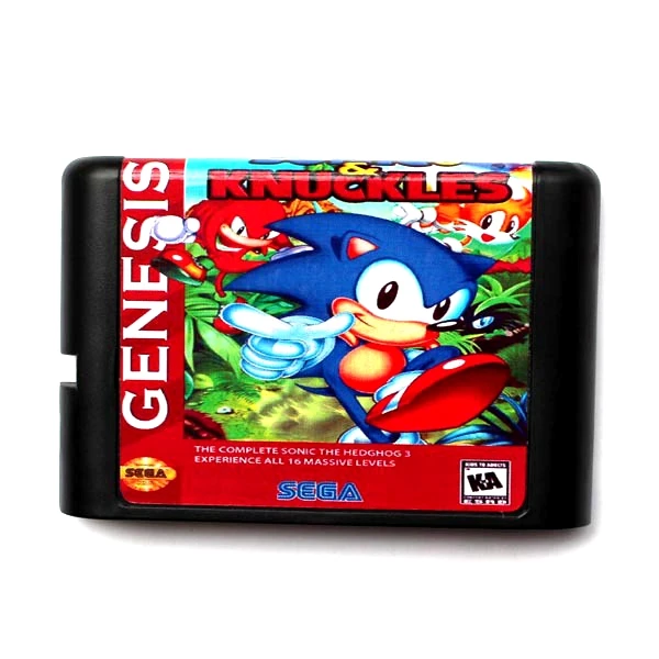 Карта памяти Sonic 3 Knuckles 16 бит MD для Sega Mega Drive 2 SEGA Genesis Megadrive|Картриджи| |