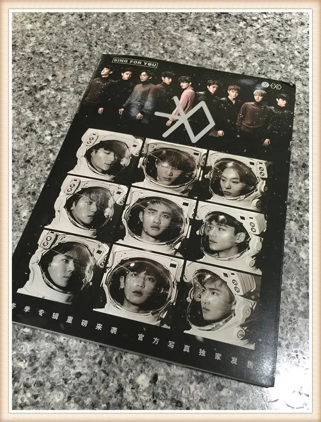 EXO EXO-K + M автограф аутентичный Sing для вас официальная книга китайская версия 03 2016 |