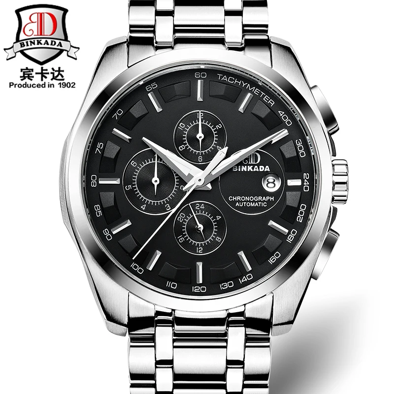 Автоматические часы мужские механические Роскошные брендовые binkada orologi Tourbillon