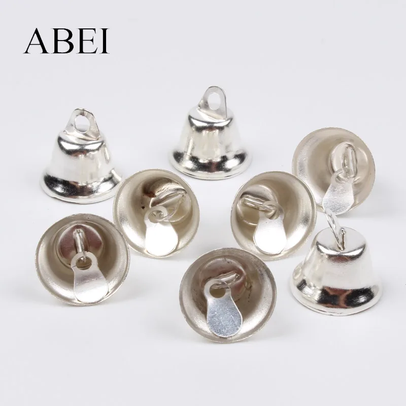 

11mm 100pcs Silver Gingle bell Jewelry Finding DIY Hanger Metalic Crafts small bells supplier