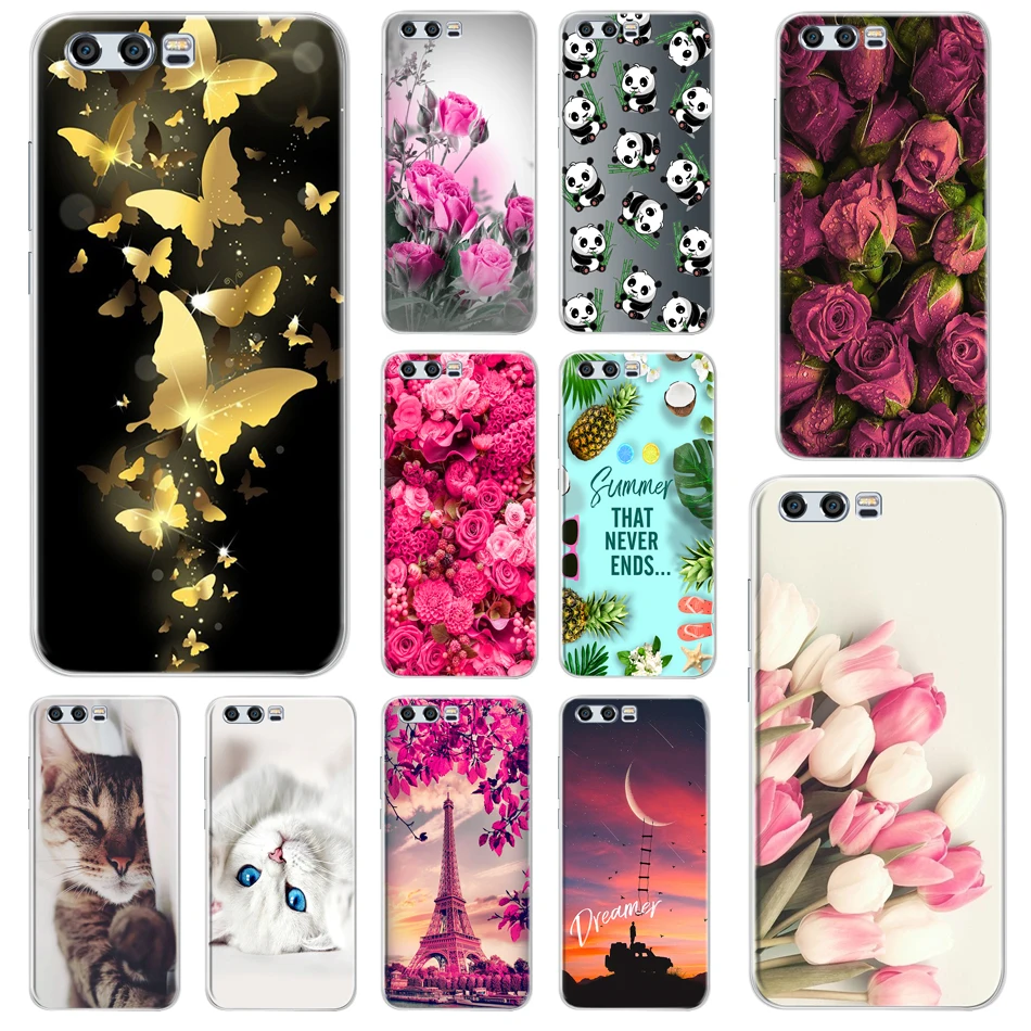 Чехол для Huawei Honor 9 чехол Lite Мягкий Силиконовый ТПУ телефона задняя крышка Honor9