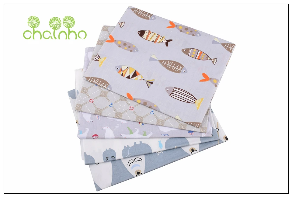 Chainho, Cleanrance 20 шт./лот, Мультфильм серии, печатных саржевая хлопковая ткань, Лоскутная Ткань, DIY швейный материал для стеганых изделий, CP012