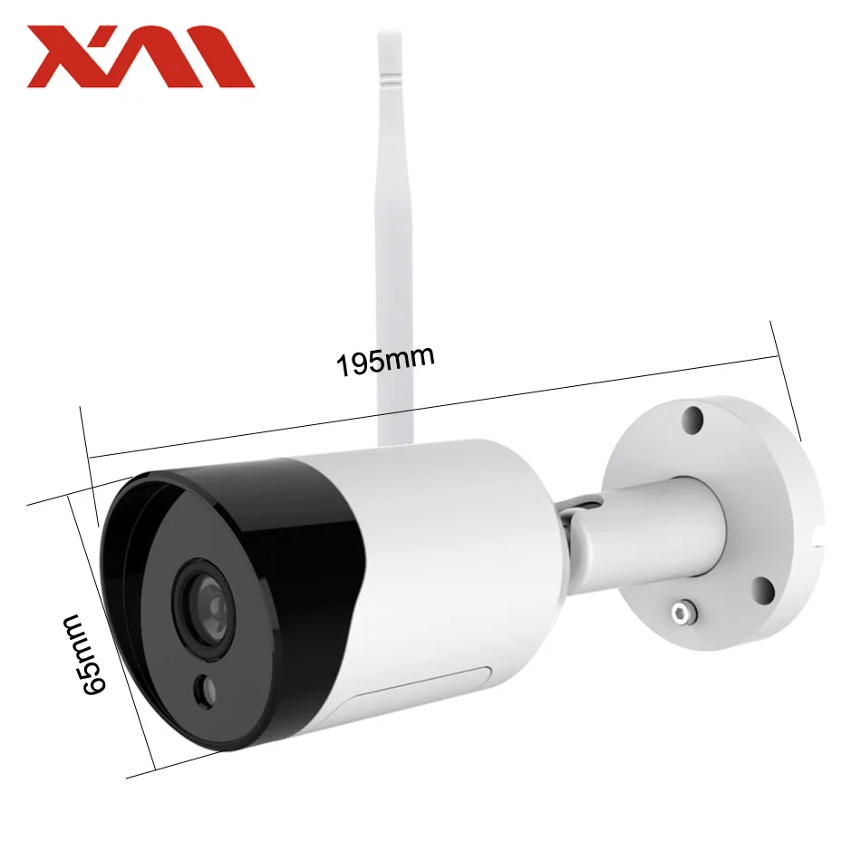 Беспроводная наружная цилиндрическая IP камера XM 3 0 Мп водонепроницаемая Wi Fi