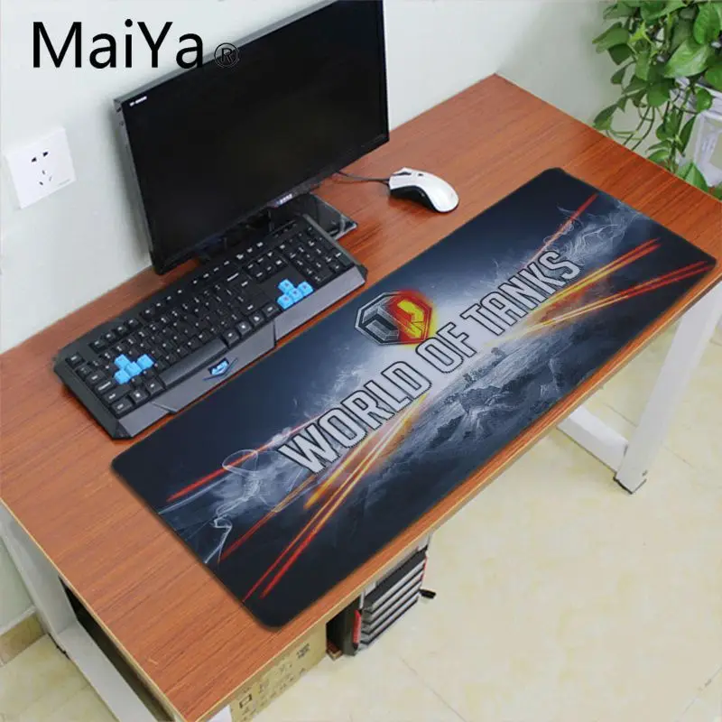 Maiyaca World of Tanks прочный Настольный коврик для мыши с логотипом, настольный игровой коврик для мыши с клавиатурой, 60X30 см, большой Офисный Компьютерный Настольный коврик - Цвет: Lock Edge 30x60cm