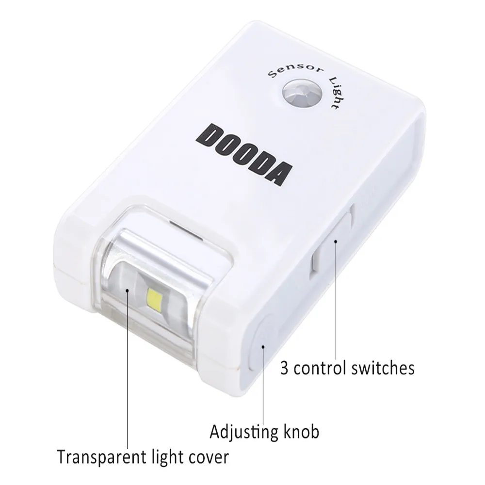 Горячая Продажа Мини Многофункциональный Аккумуляторная USB Выход ПИР LED Motion Sensor