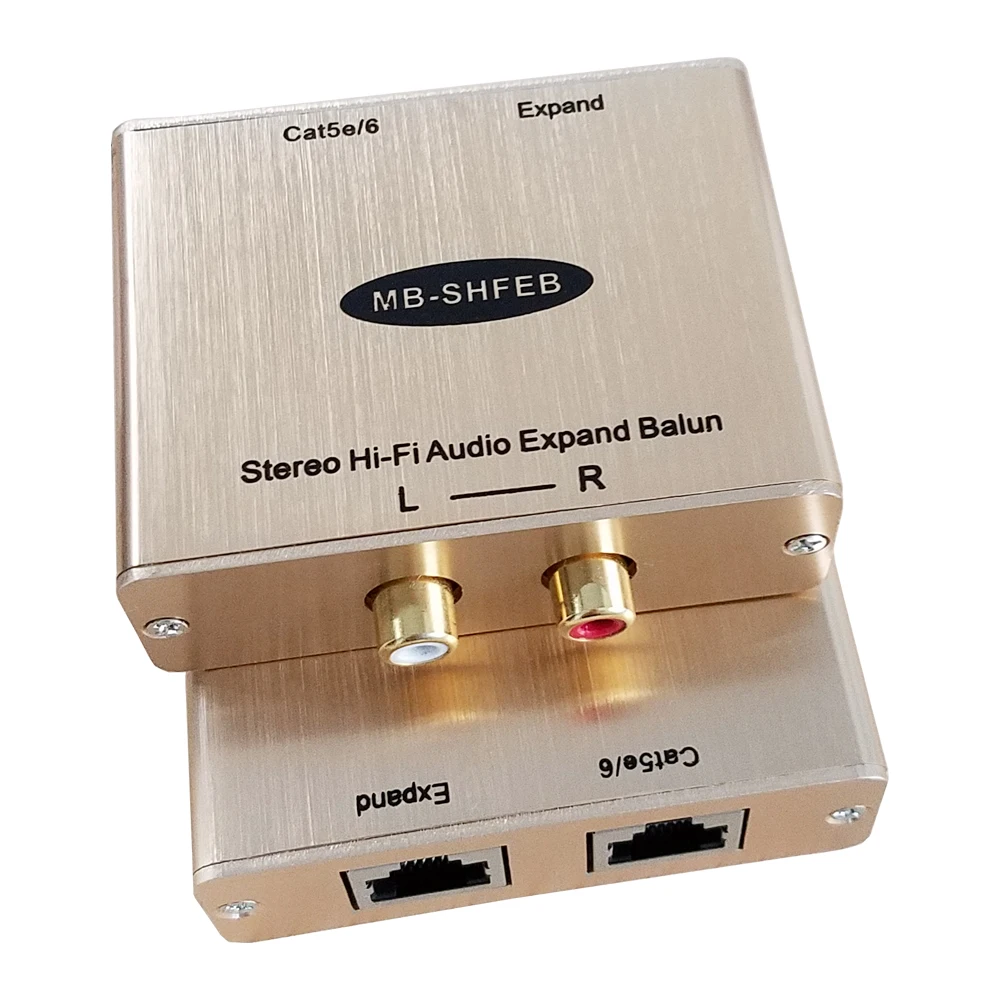 2 канальный стерео Hi Fi аудио к RJ45 преобразователь RCA Rj45 адаптер удлинитель с