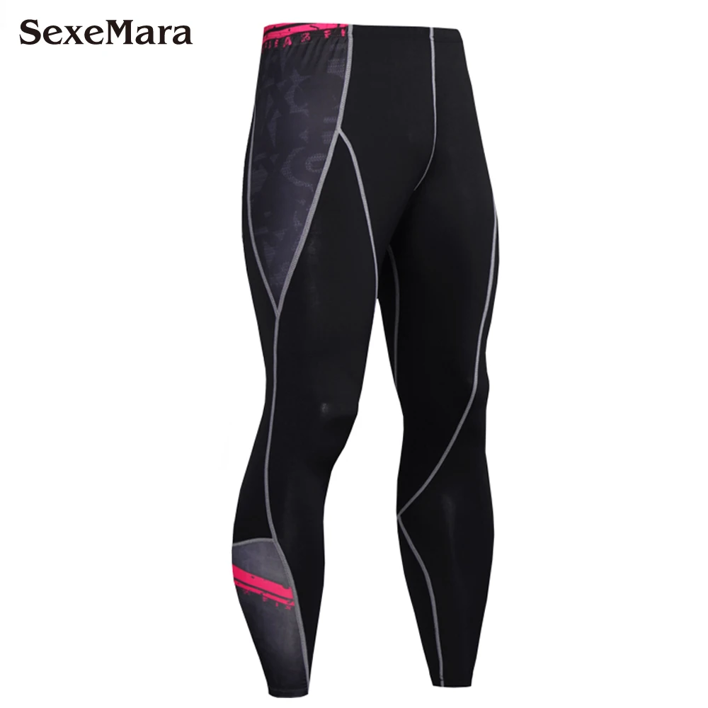 Trousers Мужской компрессионный набор для бега, трико для тренировок, фитнеса, тренировок, спортивный костюм с длинным рукавом, рубашки, спортивный костюм, Рашгард, спортивная одежда - Цвет: Trousers