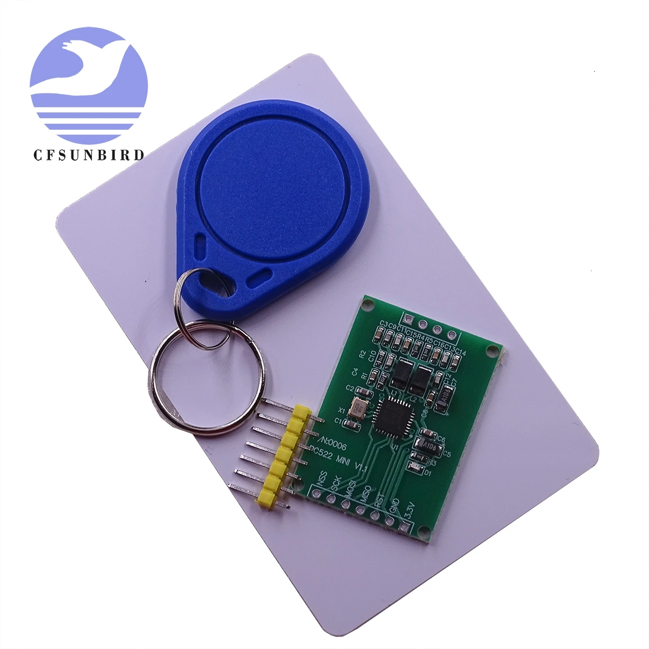 10 комплектов миниатюрный модуль считывания карт RFID RC522 записывающий I2C IIC
