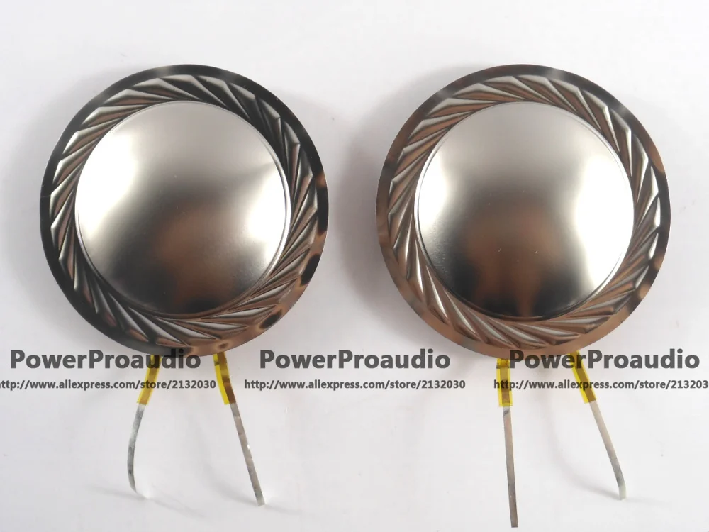 

2PCS Diaphragm for Driver Titanium Dome Voice Coil 44.4mm 8 ohm 1.75inch Round Wire