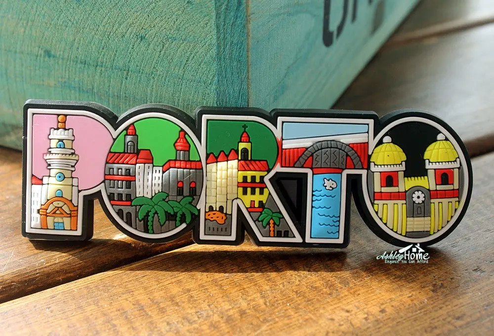 Памятники порто португалия красочные буквы декоративная резина сувенирный