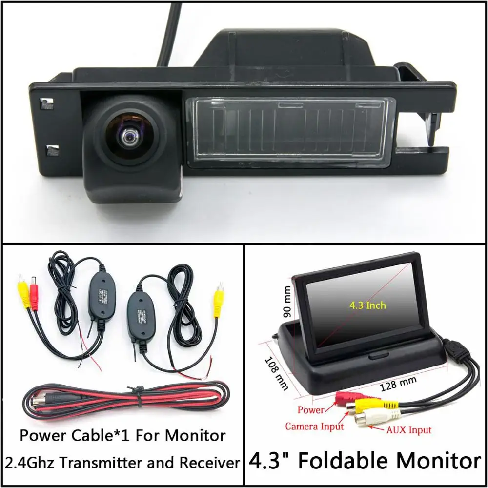 C Wireless 4.3inch F 175 градусов HD камера заднего вида для Opel Astra J GTC Astra K GTC 5D Hatch 2009- Ampera 2011- монитор парковки автомобиля - Название цвета: C Wireless 4.3inch F