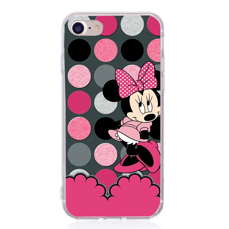 Мультяшная Минни для coque iphone 6s 6 5 5s se силиконовый чехол телефона 7 8 Plus Мягкий из ТПУ