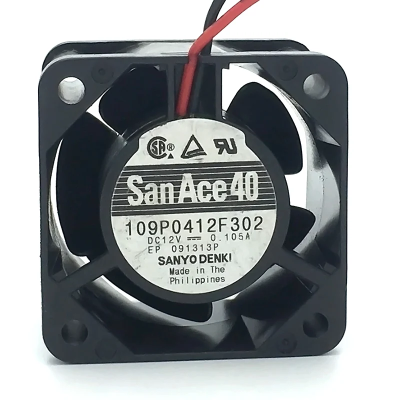 Sanyo Denki 109P0412F3D01 DC 12V 0.105A 40x40x28 мм 3 Провода Сервер вентилятор охлаждения|Кулеры и