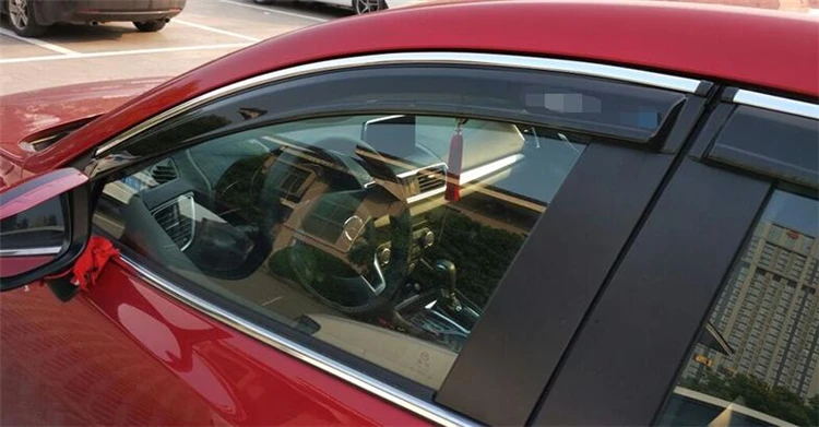 Пластиковый козырек для окна axela отверстия защита от солнца и дождя Mazda 3