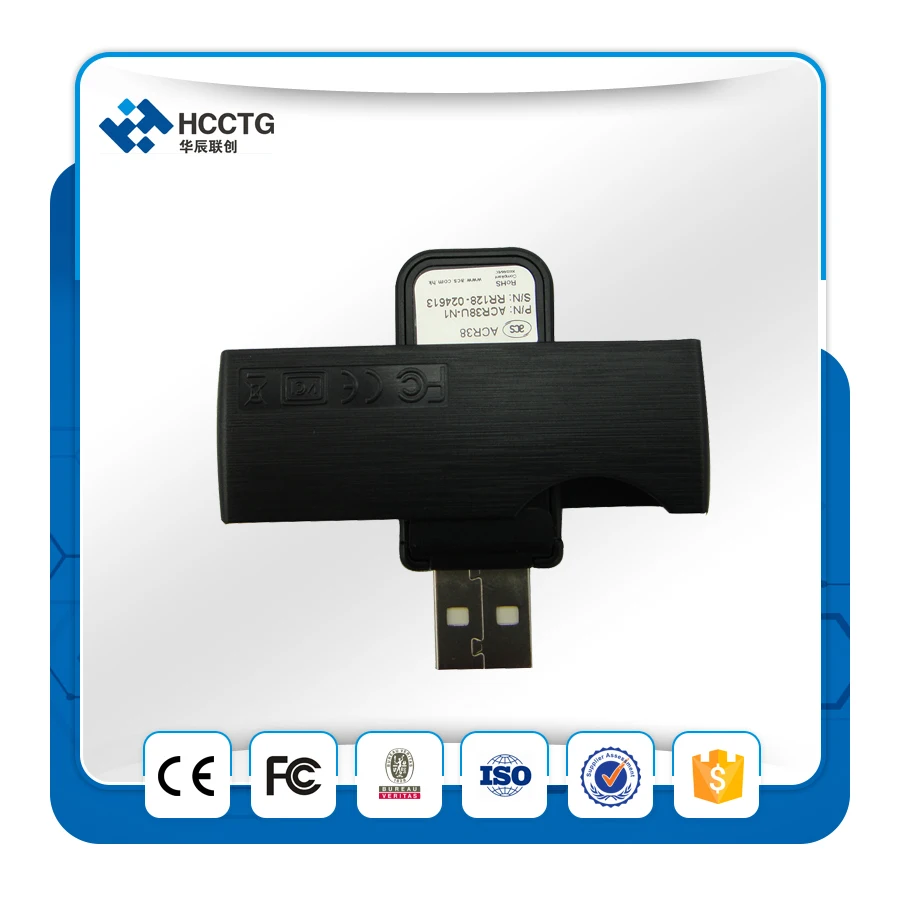 Mini USB Contact Smart Card Reader &amp Writer ACR38U-N1 PocketMate 4MHZ For CCID PC/SC support Cards&ampSecurity Logic | Компьютеры и