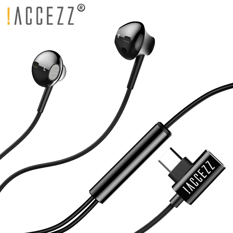 ! ACCEZZ магнитные наушники USB Type C проводные для Xiaomi Mi6 Mi8 Huawei Samsung смартфон с