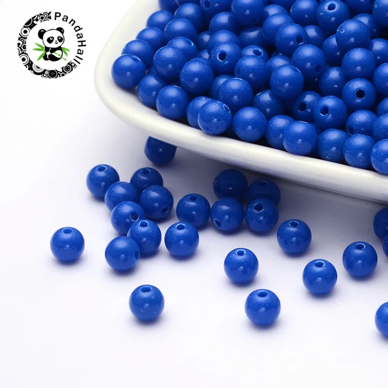 

pandahall 105Pcs Bubblegum Round Acrylic Beads for DIY Jewelry Findings Necklace Bracelet Making 20mm Hole: 2~3mm