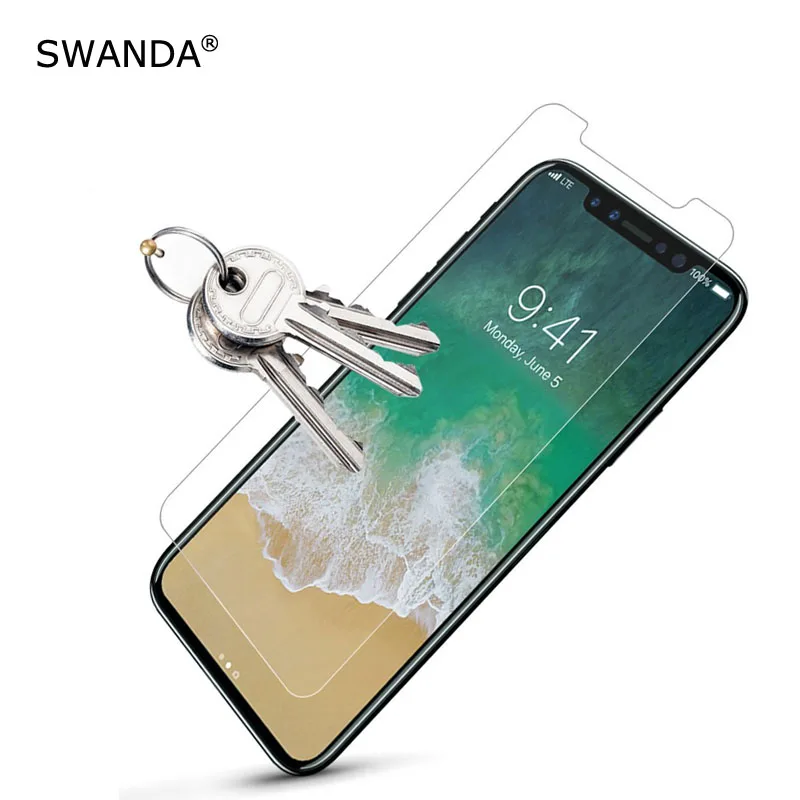 Swanda для iphone 8 закаленное Стекло iPhone 7 Экран протектор Plus 6 S плюс /5 5S SE стекло Флим на