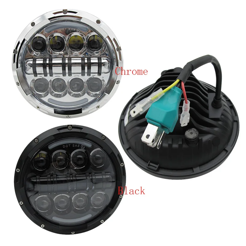 1 шт. 7 дюймов 80 Вт круглые светодиодные фары для горячей продажи автомобиля