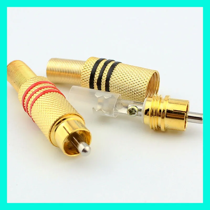 30 шт. высококачественный разъем RCA для аудио и видеокабеля Lotus 339 Бесплатная