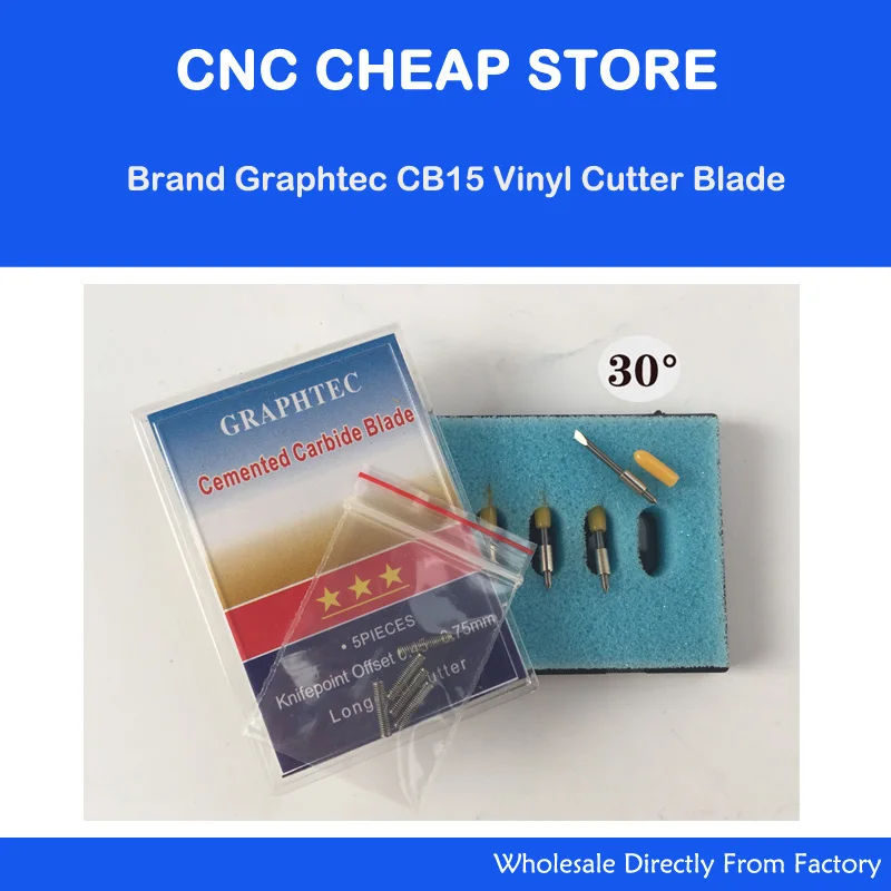 

5PCS 30 Degree Graphtec CB15 Blade Cutting Plotter Vinyl Cutter Blade