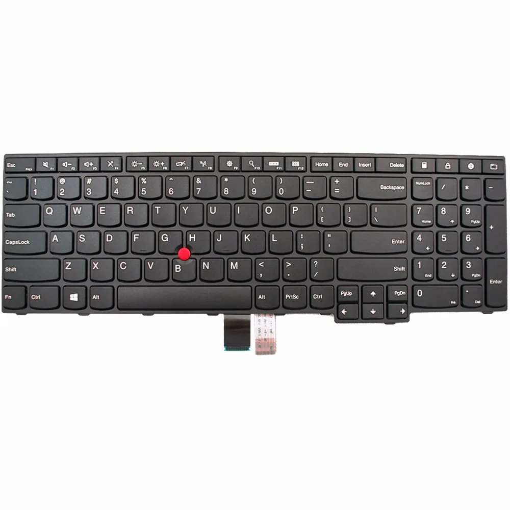 GZEELE новый для IBM Lenovo Thinkpad E560 E560c Клавиатура ноутбука US Макет черный W/рамка 00HN074 |