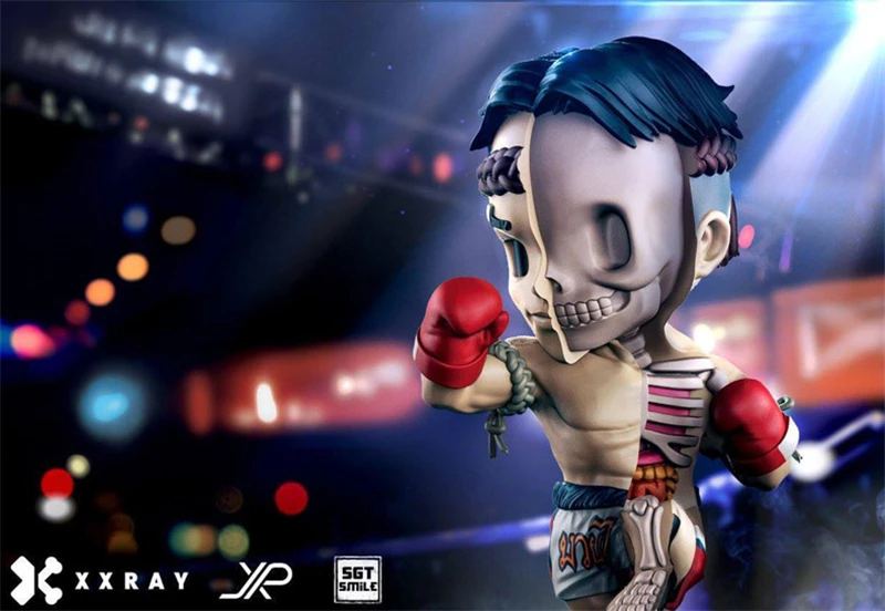 Красный Боксер 4D XXRAY master Mighty Jaxx Jason Freeny анатомический мультяшный