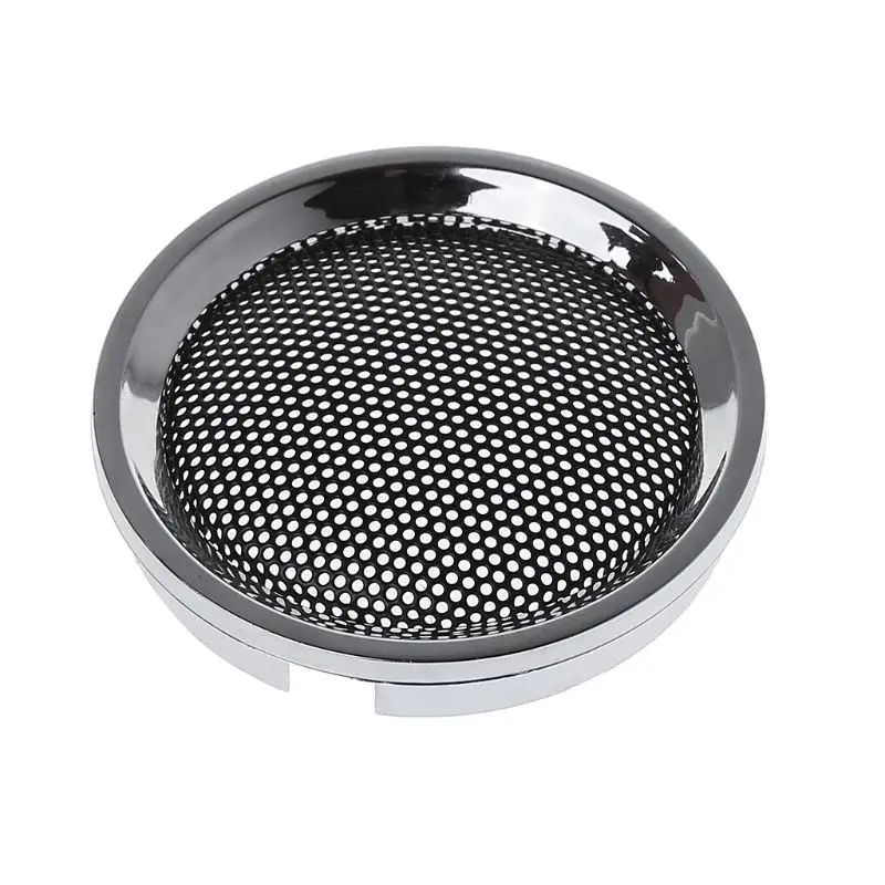 

2PCS Speaker Cover 2inch Protective Grills Cover Audio Speakers Decorative Steel Round Mesh Case