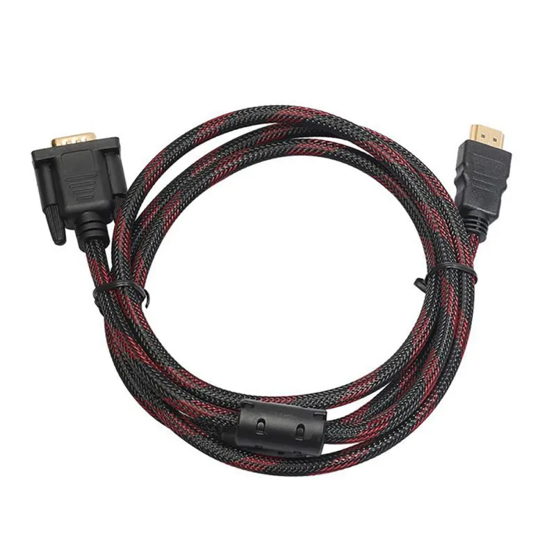 HDMI кабели Full HD 1080P 1 5 м до 15 Pin VGA конвертер адаптер кабель Провод для ПК компьютера
