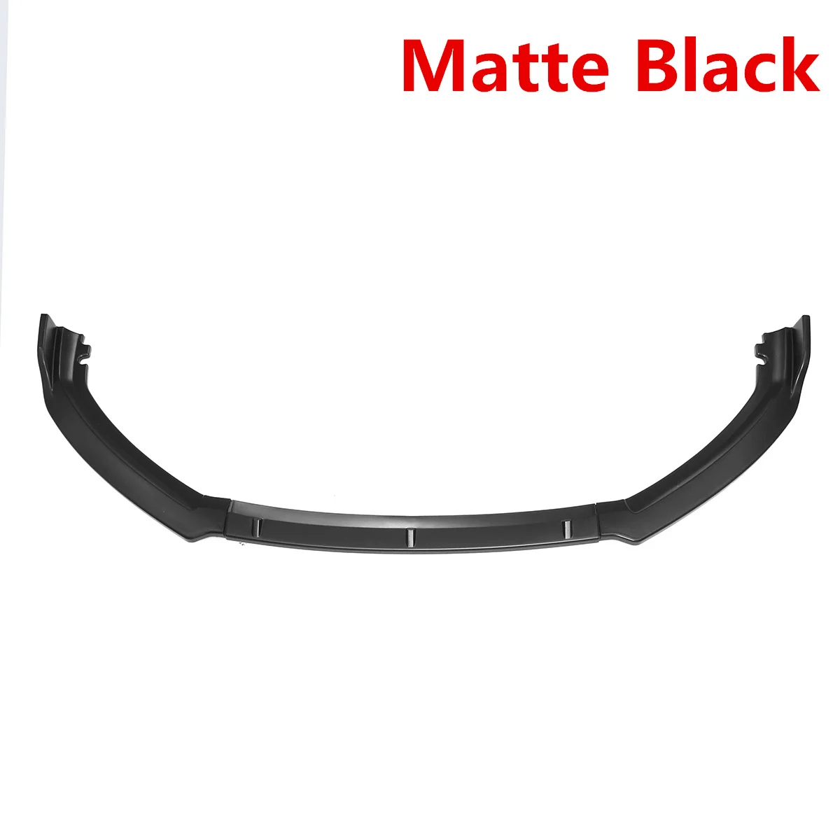 Matte Black 3 шт. автомобильный передний бампер для губ разветвитель диффузор спойлер протектор бампер Защита тела комплект для Ford для Focus - Color: Matte Black