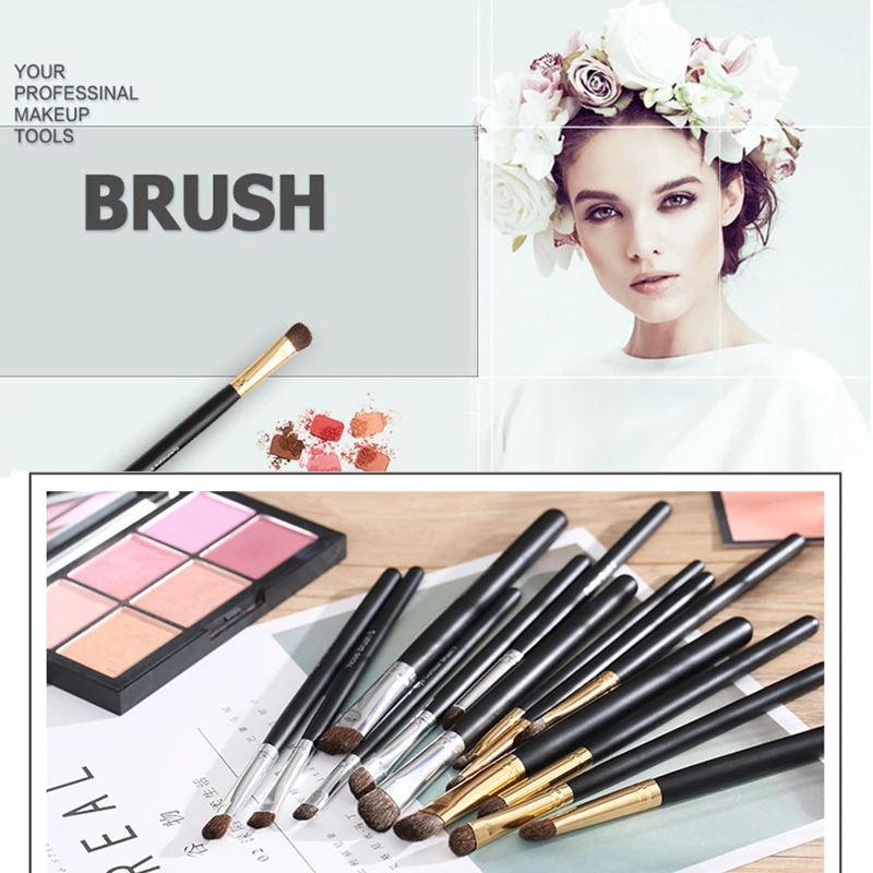 7 шт. набор кистей для макияжа с конским хвостом|Аппликатор теней век| |