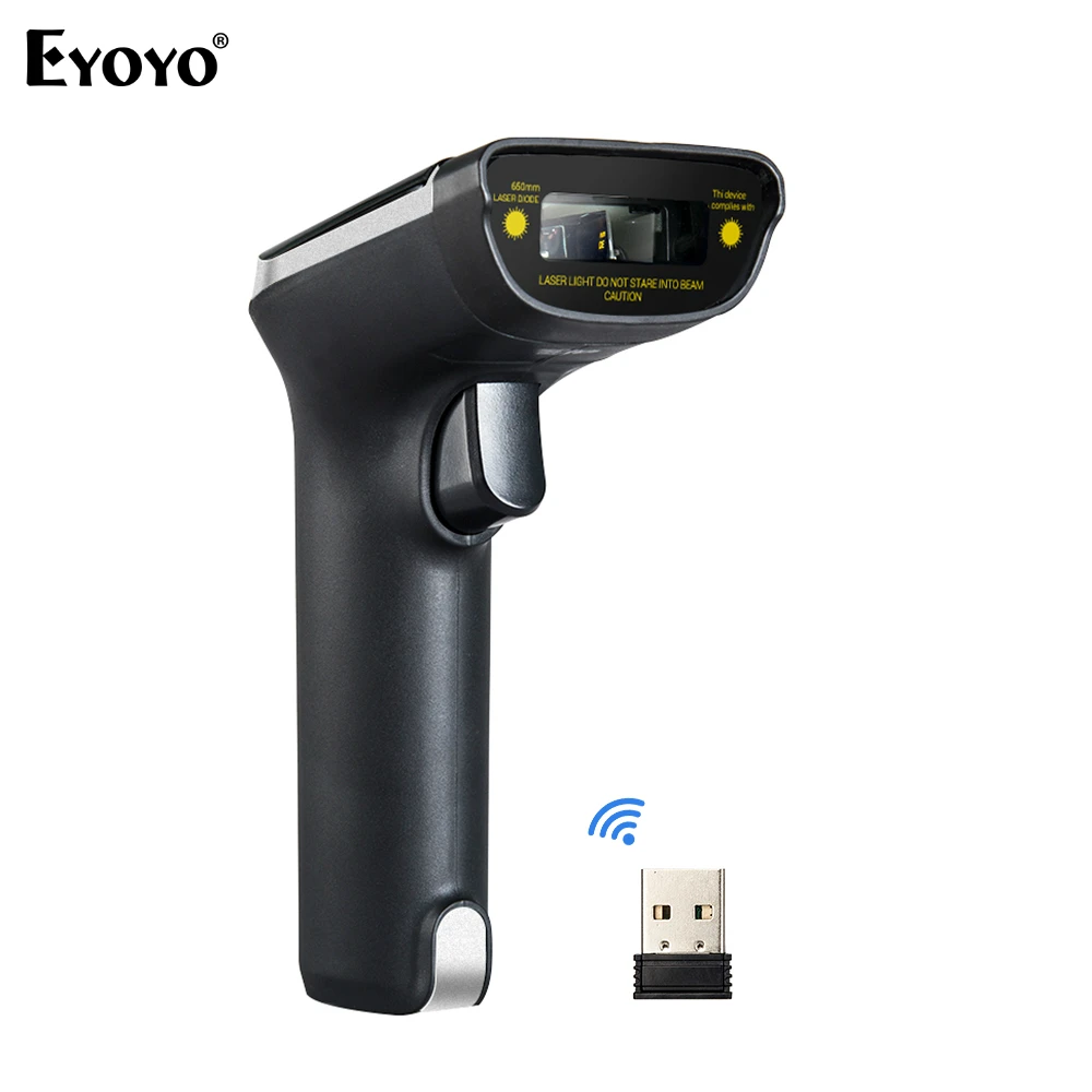 EYOYO EY 007S 2 4 ГГц беспроводной USB проводной лазерный светильник 1D считыватель штрих