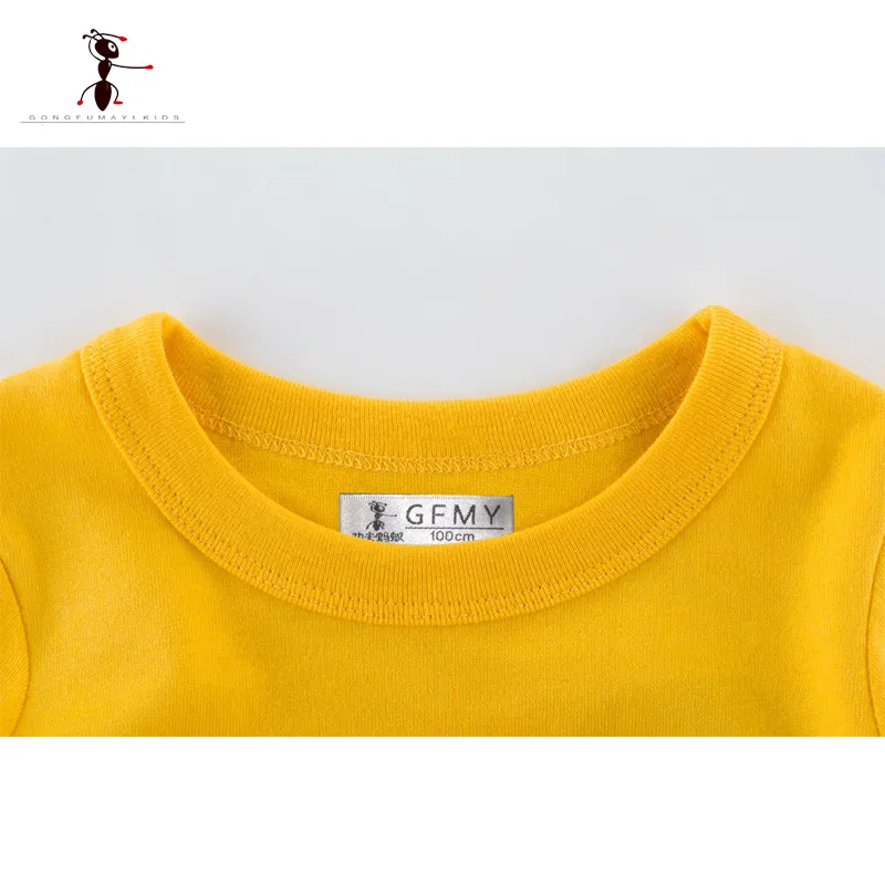 

Kung Fu Ant 2018 New Spring Casual Cotton Boys T-shirt Striped Long Sleeve Letter T-Shirt Baby Clothing Letter Fashion Baby Tops