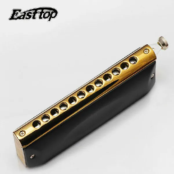 Латунный гребень Easttop латунный с 12 отверстиями 48 тонов губная гармошка Armonica mot Ogans