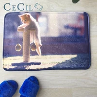 cecil welcome floor mats animal cute cats printed bathroom kitchen carpet indoor outdoor for living room anti slip rug