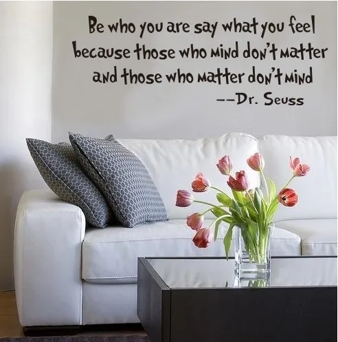 

Be Who You Are Word Home Decor Art Decals Black Vinyl Letter Wall Sticker