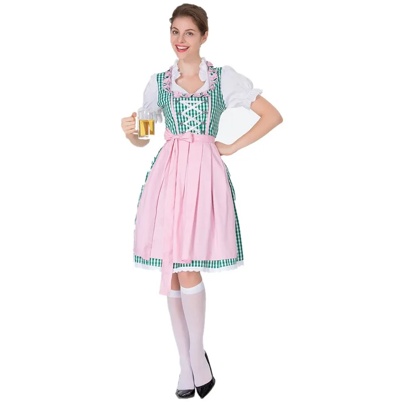 Немецкая традиционная Октоберфест для девочек дирндль сервировочный костюм