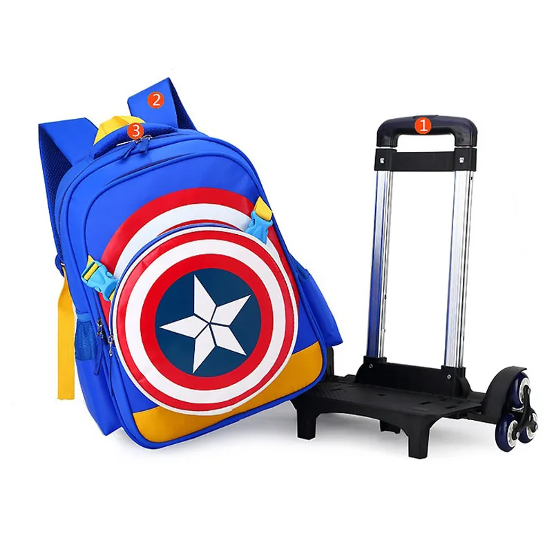 Rolling School Backpacks Girls And Boys Trolley Bags School Bag Wheels Backpack Schoolbag Teenage Girl Bookbag Mochila Bolsos