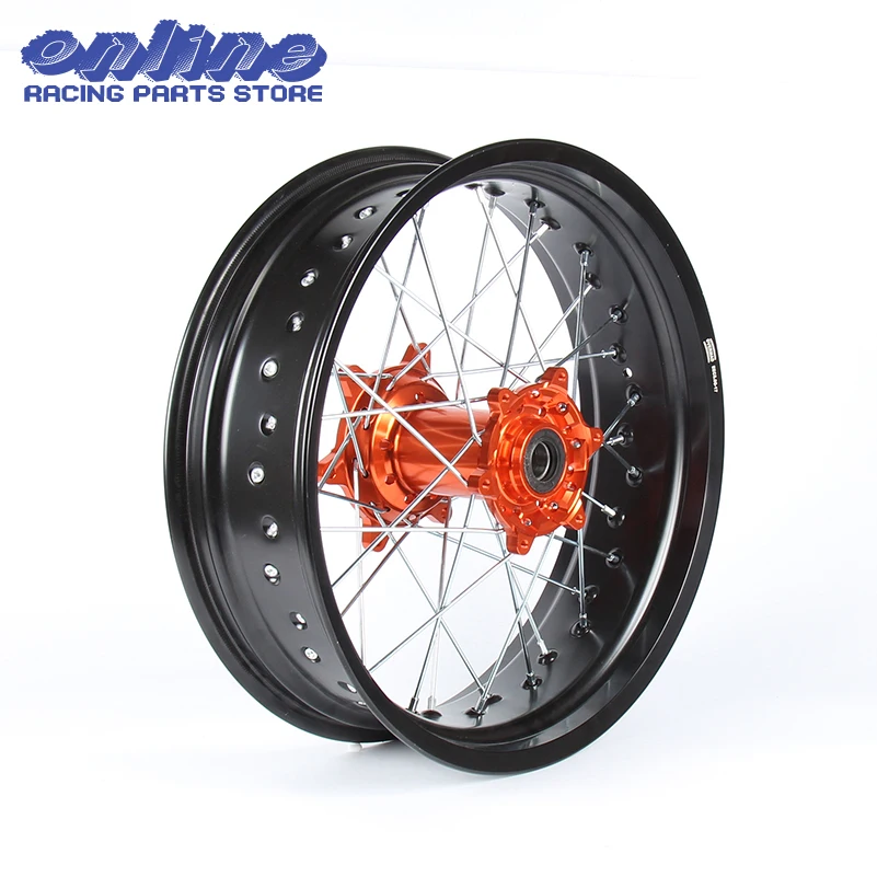 3 5/5 0*17 &quotSupermoto для колеса оранжевый обод ступицы SX MXC XC GS SXS EXCF SXSF XCG EXC XCW 125 150 200 250 350