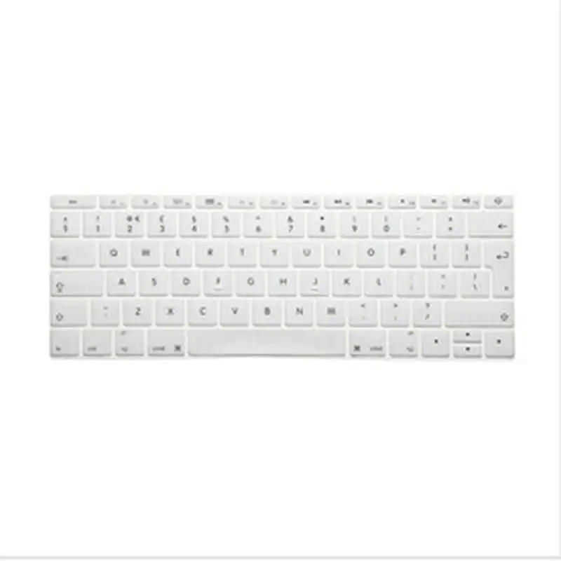 

English UK Keyboard Cover Silicone Skin for New Macbook 12 Inch A1534 with Retina Display (2016 NEWEST VERSION) European
