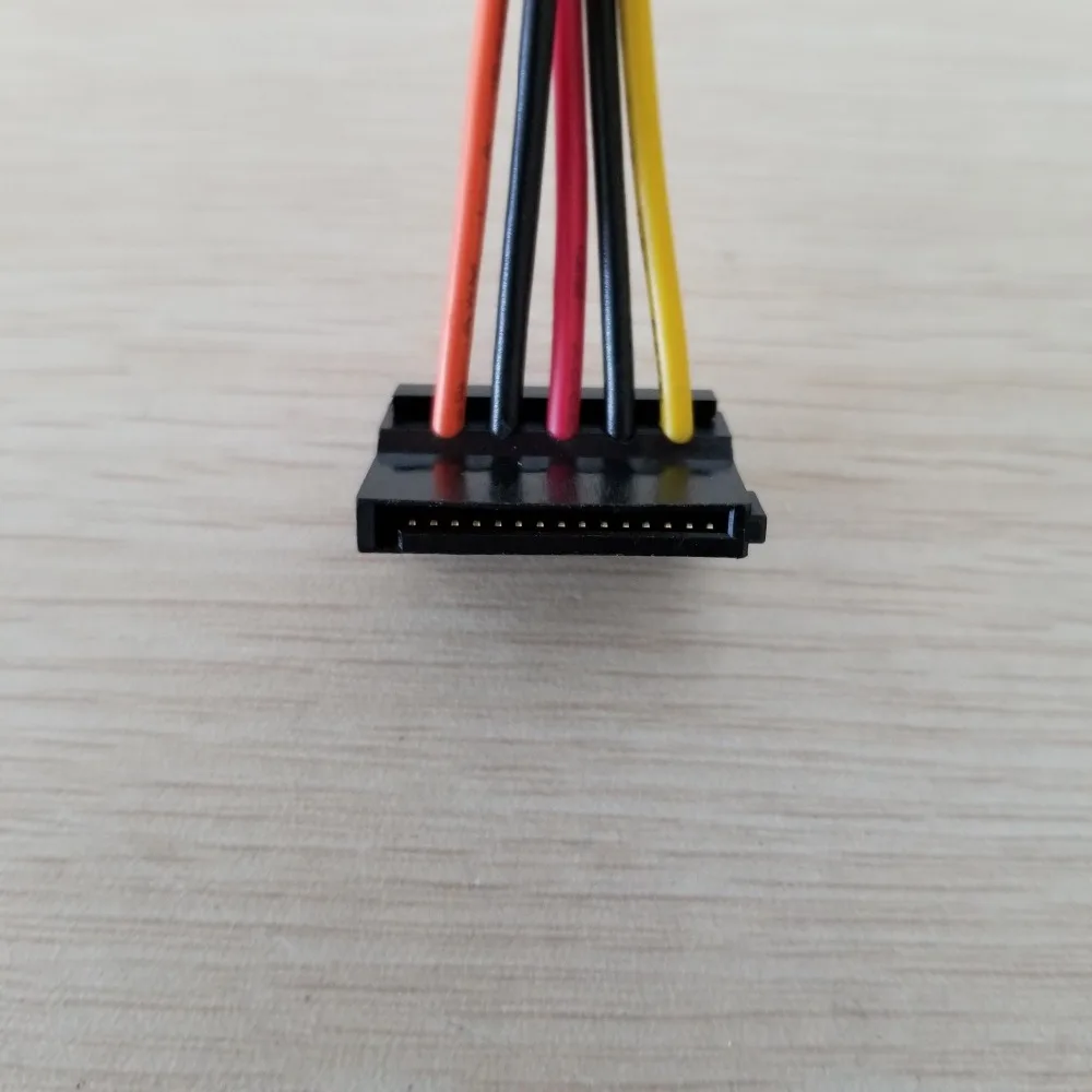 10 шт./лот ATX материнская плата 4pin на 2 портовый последовательный ATA SATA адаптер для