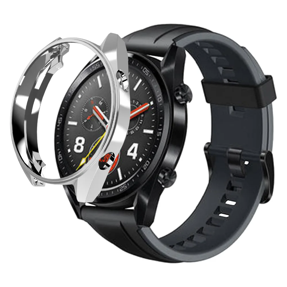 Высококачественный протектор для часов, совместимый с huawei Watch GT 42 мм, 46 мм, покрытый ТПУ чехол, тонкий мягкий бампер, защитный чехол