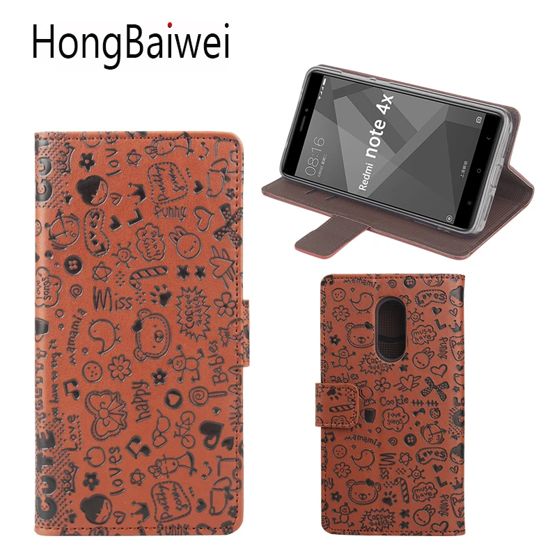 Флип чехол для телефона Xiaomi Redmi 4A кожаный 4 Pro 3 S примечание 4X Чехлы кожи|case for