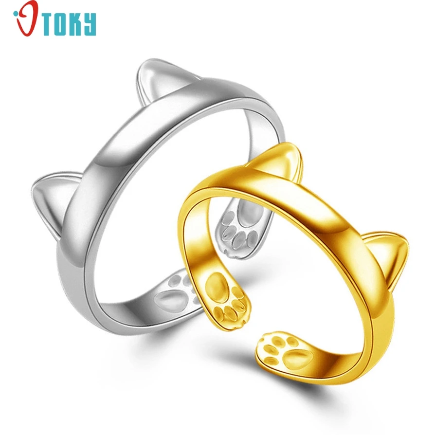 Кольца OTOKY Gussy Life новый модный дизайн кольцо с кошачьими ушками 925 пробы для