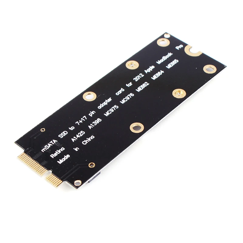 Мини MSATA адаптер SSD для 2012 Macbook Pro Retina A1398 MC975 MC976 18 + 8 #81683 | Компьютеры и офис