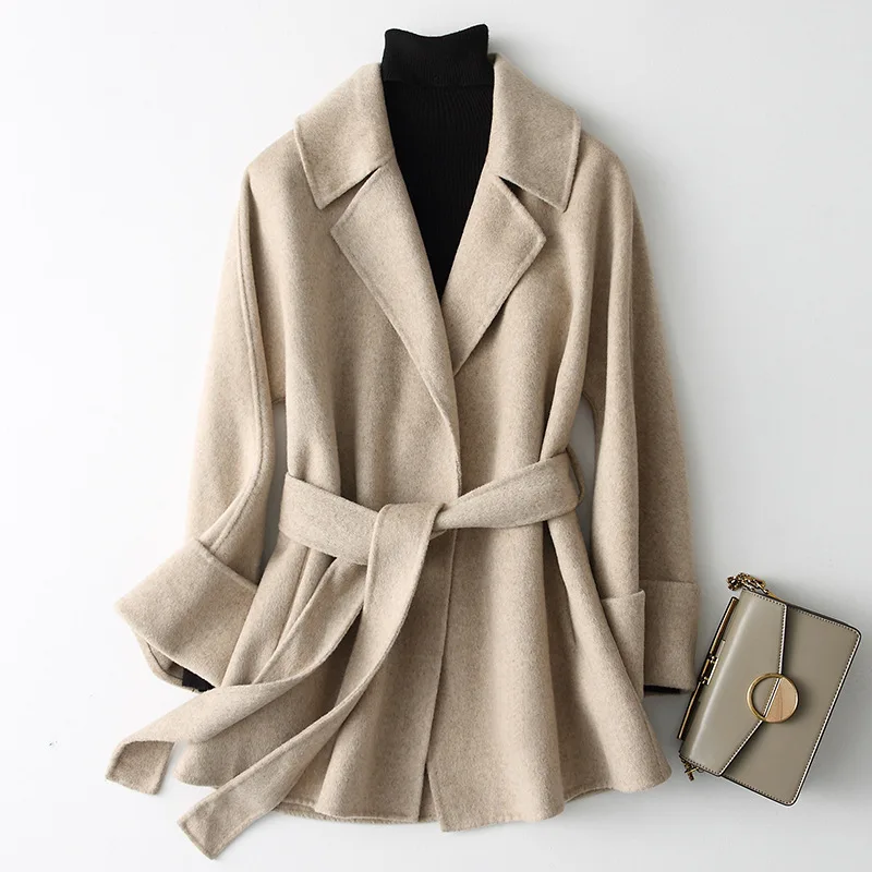 Пальто KMETRAM из натуральной шерсти женская куртка весна 2020 уличная одежда тренчи