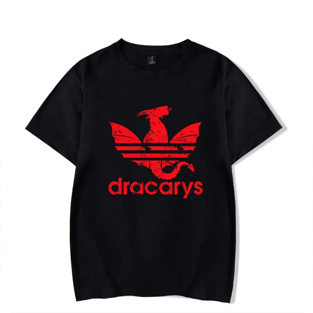 ZACOO Men Women Casual All-match Dracarys Game Of Thrones Mother of Dragon Summer Short Sleeve T Shirts | Мужская одежда