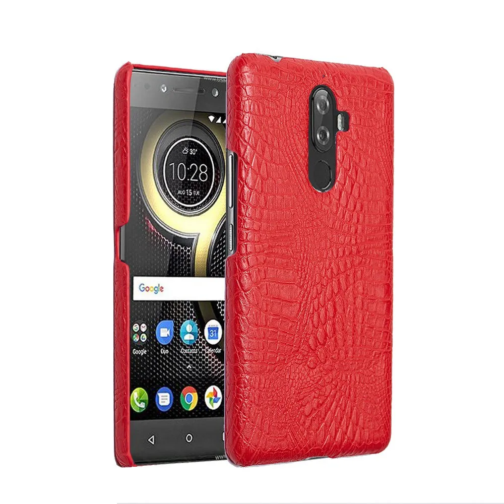 Coque для Lenovo K8 Примечание случае Роскошные крокодил узор из искусственной кожи