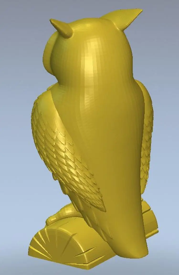 3d модель рельеф для ЧПУ в формате STL Panno owl 3|3d model relief|3d relief modelfor cnc |